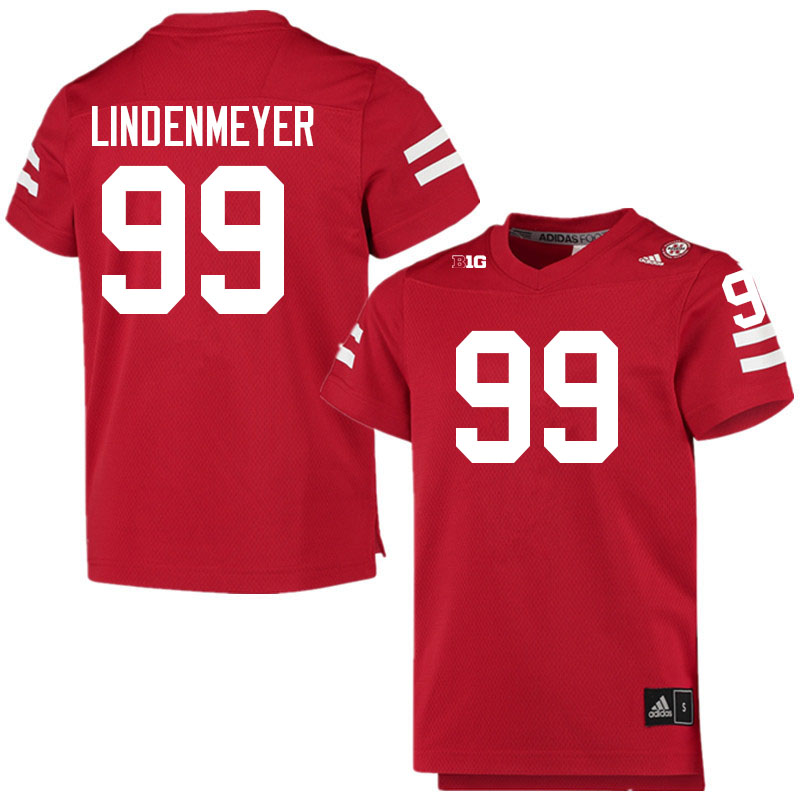 Men #99 Luke Lindenmeyer Nebraska Cornhuskers College Football Jerseys Sale-Scarlet